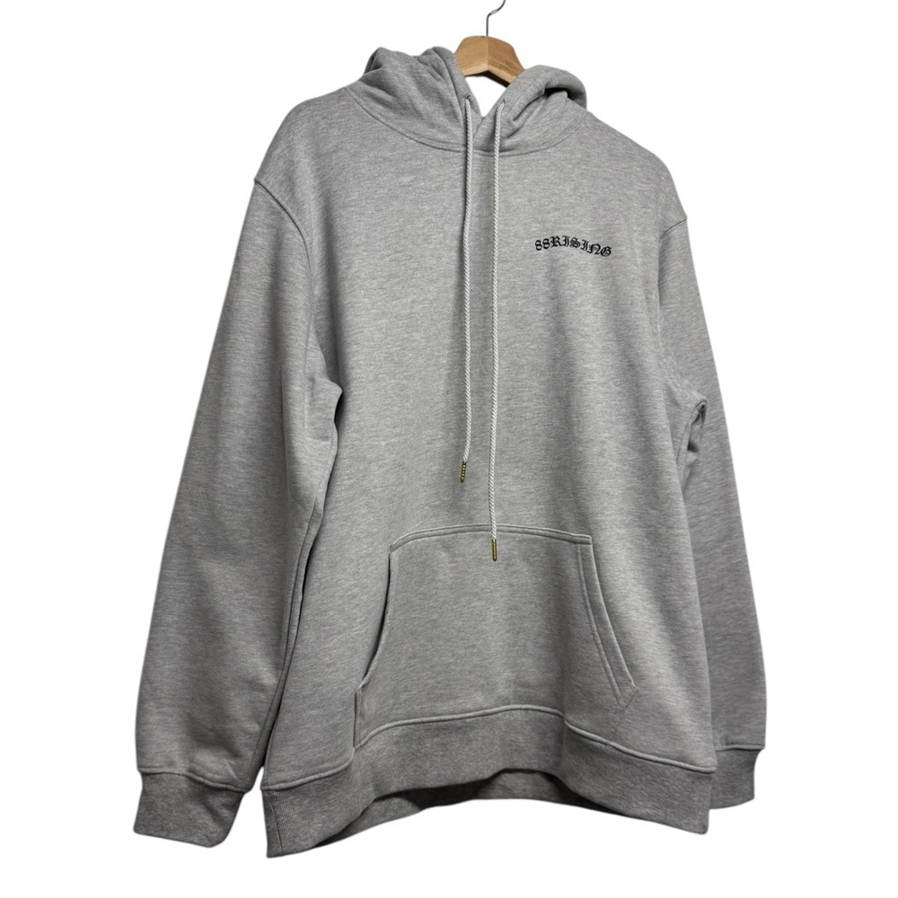 88 RISING ESSENTIALS Graphic Hoodie Gray L - Picture 6 of 9